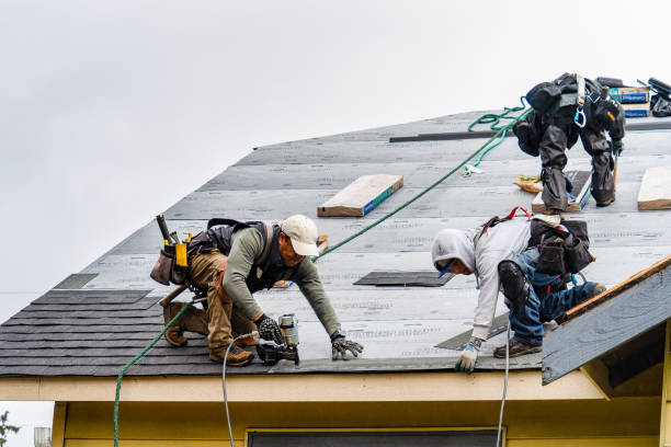 Professional Roofing technician working in Revloc, PA